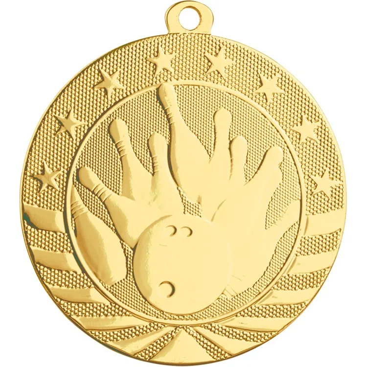 2 3/4" Starbrite Bowling Medal 2