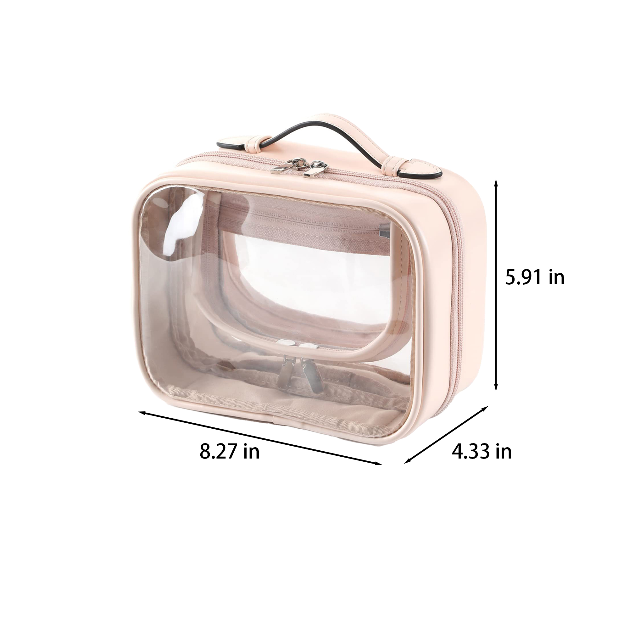 Pvc Durable And Stylish Transparent Travel Case 5