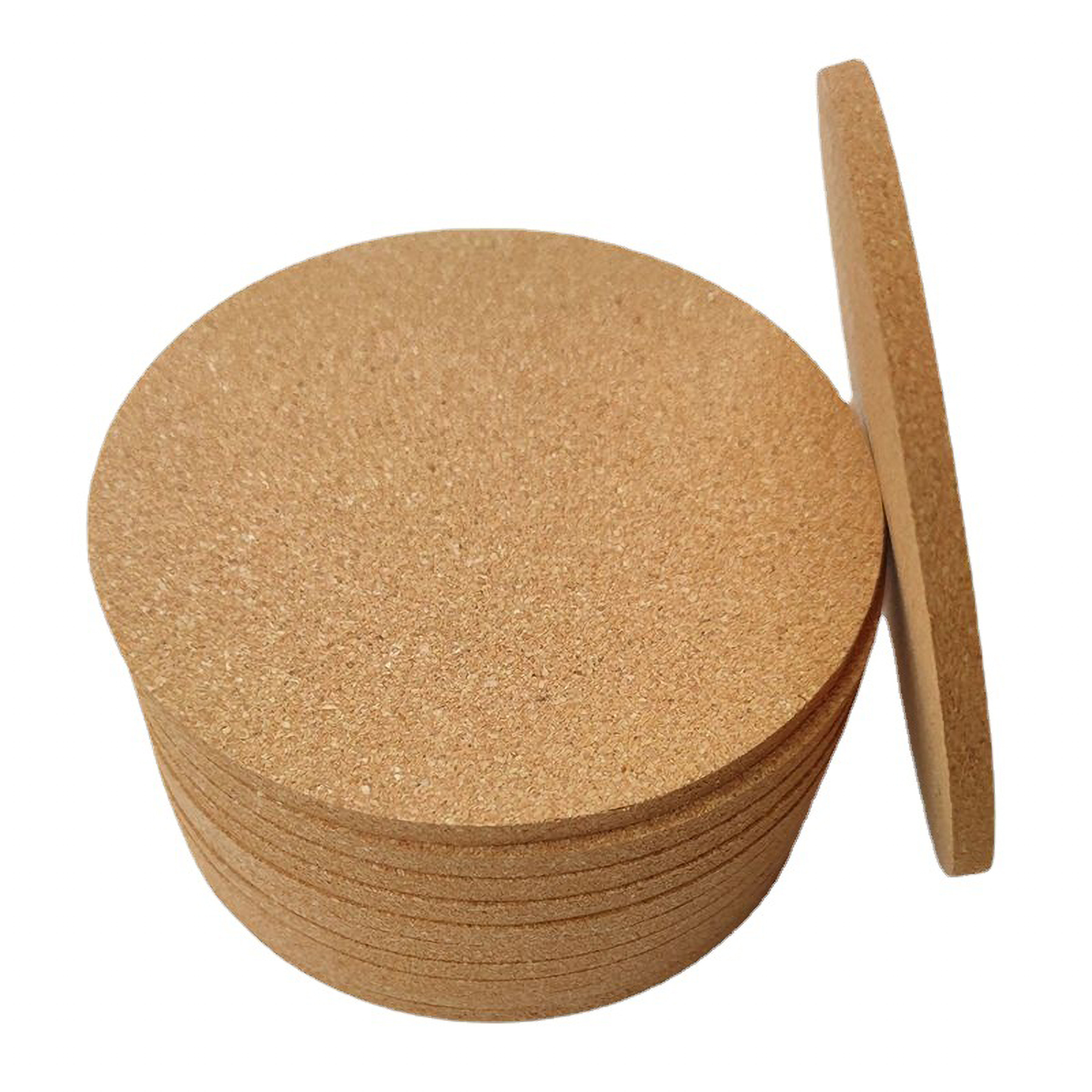 4" Round Cork Coasters 2