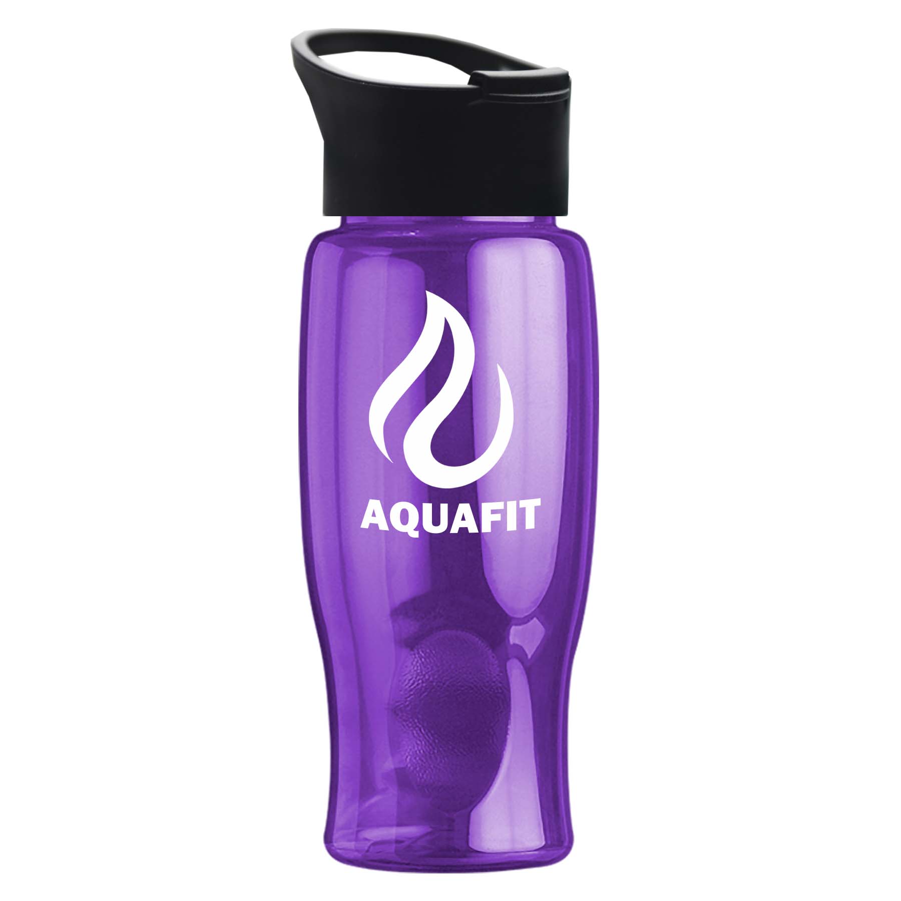 Poly-pure - 27 oz. Transparent Bottle with Pop-up 4