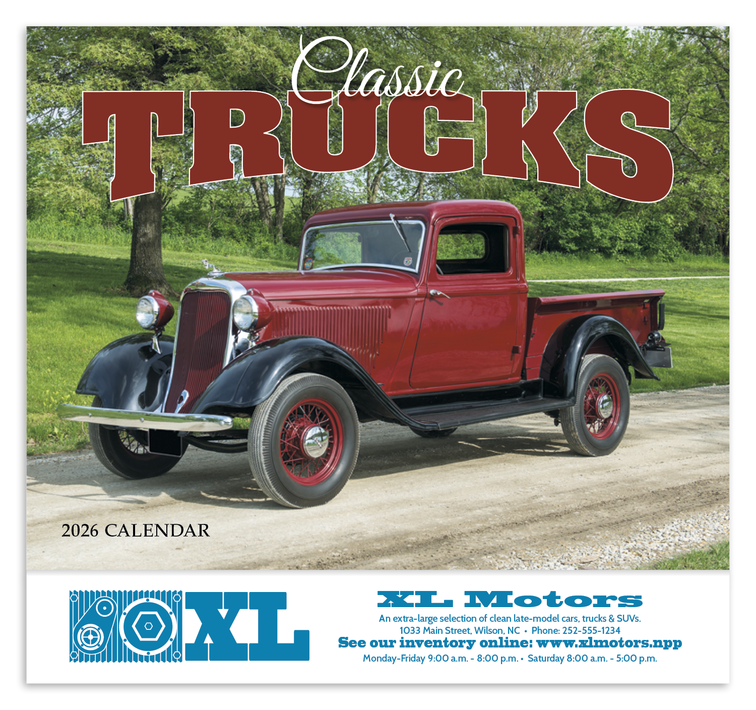 HotLine® Products Classic Trucks Appointment Calendar - Stapled 16
