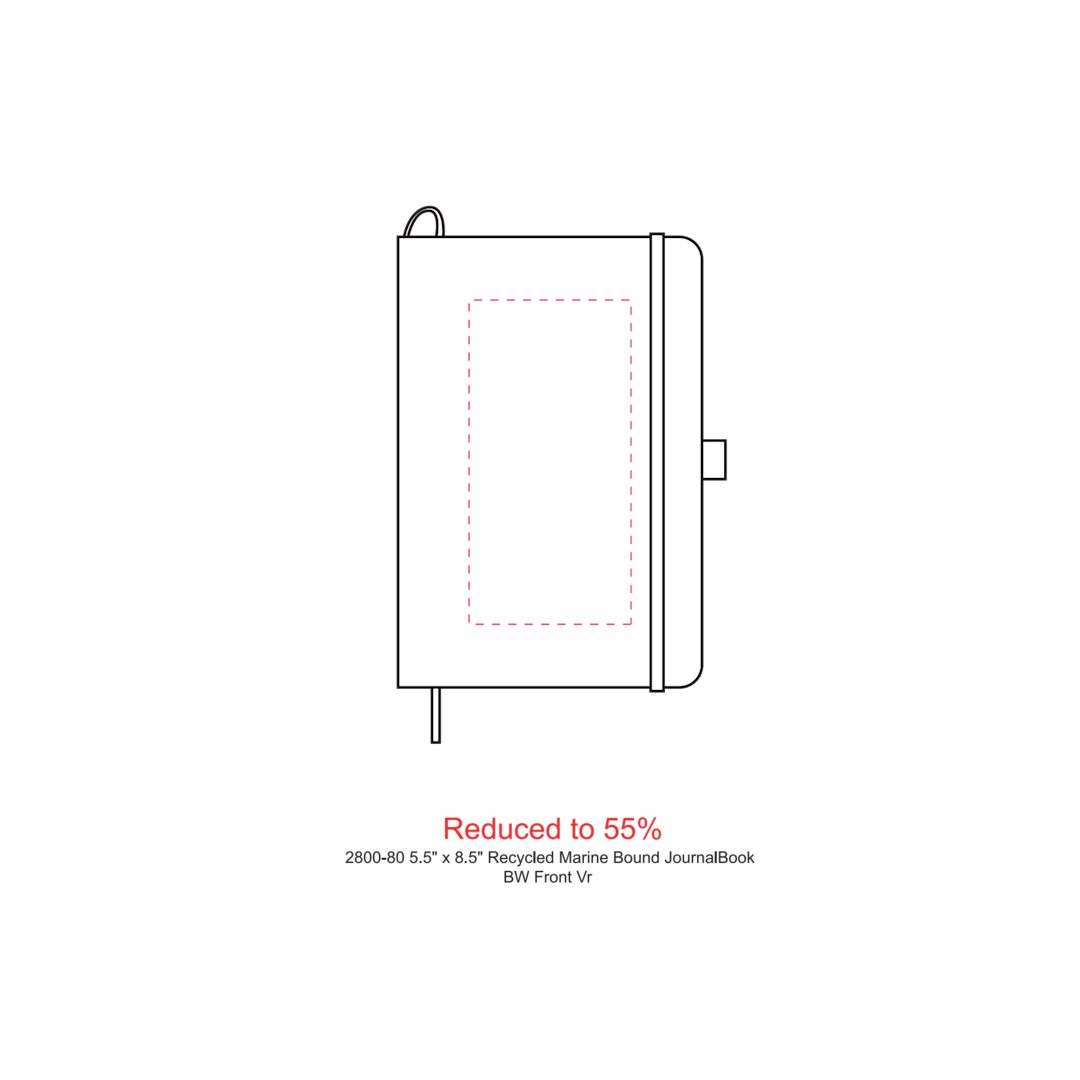 FSC® 5.5" x 8.5" Recycled Marine Bound Journal 86