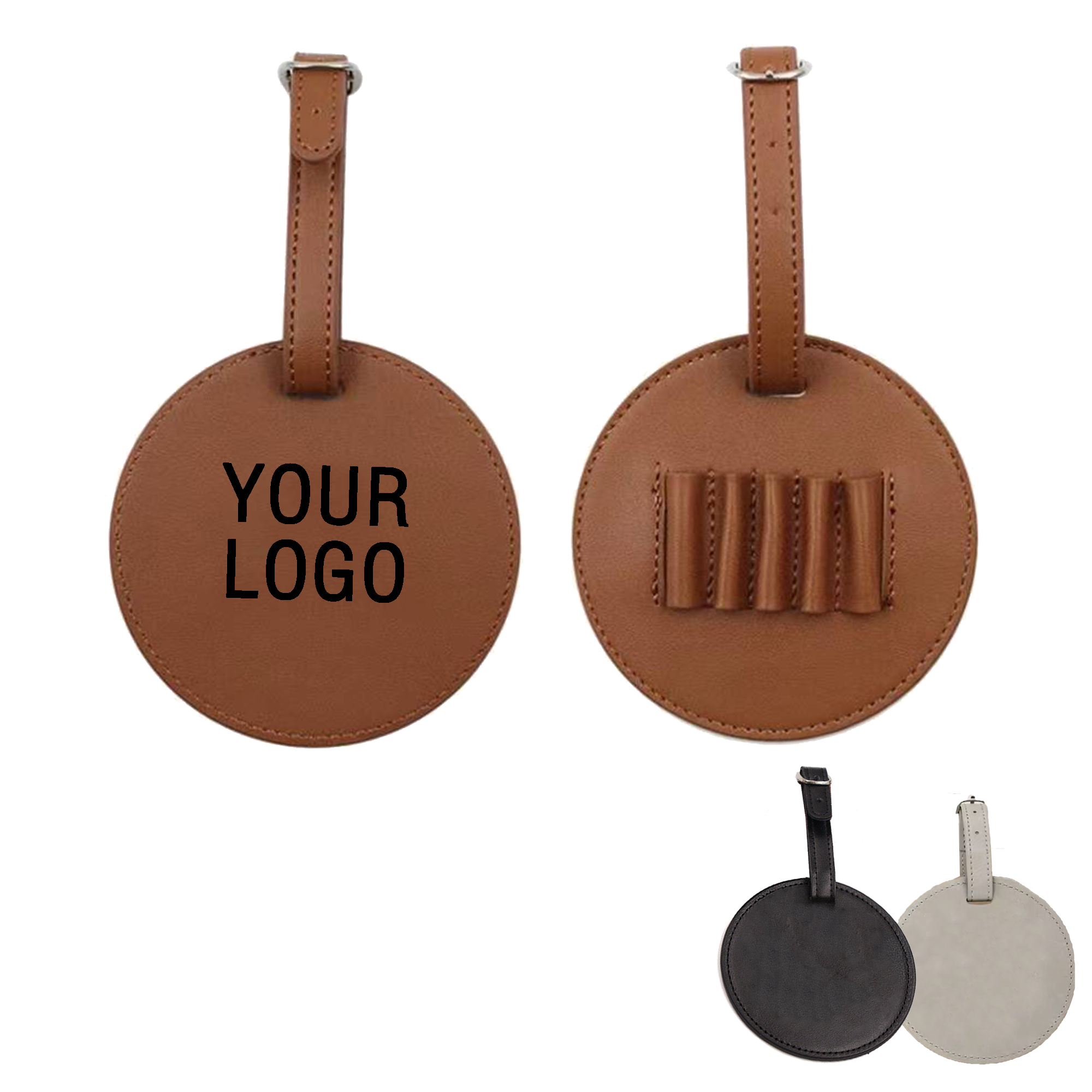 MOQ 20 PCS Personalized Leather Golf Tee Pouch 3