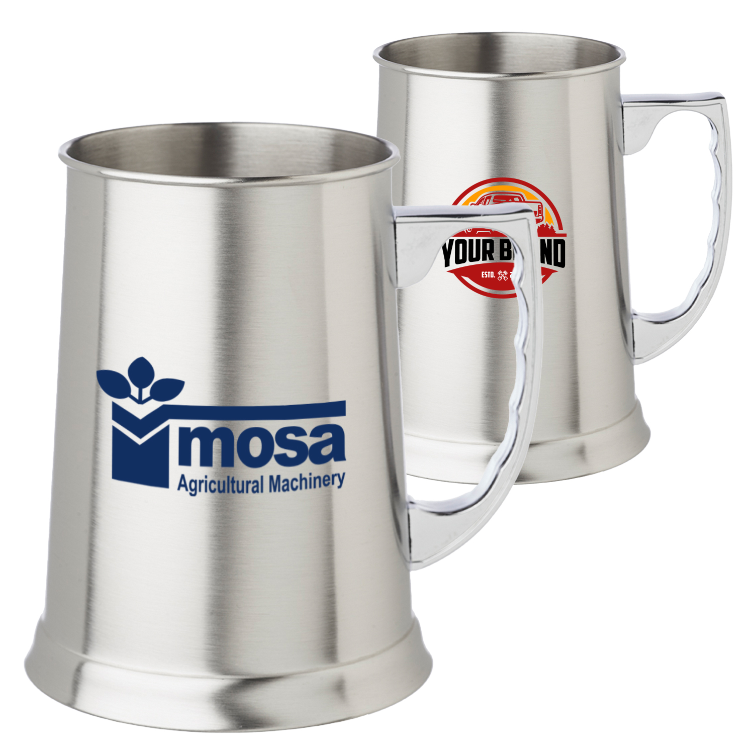 Stainless Steel Mugs w/ Custom Logo 3