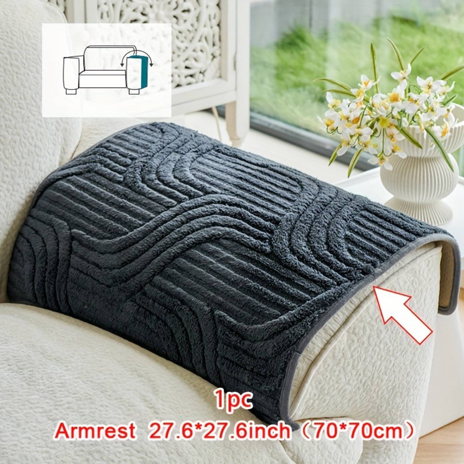 Multi-size Warm Non-slip Sofa Cover 3