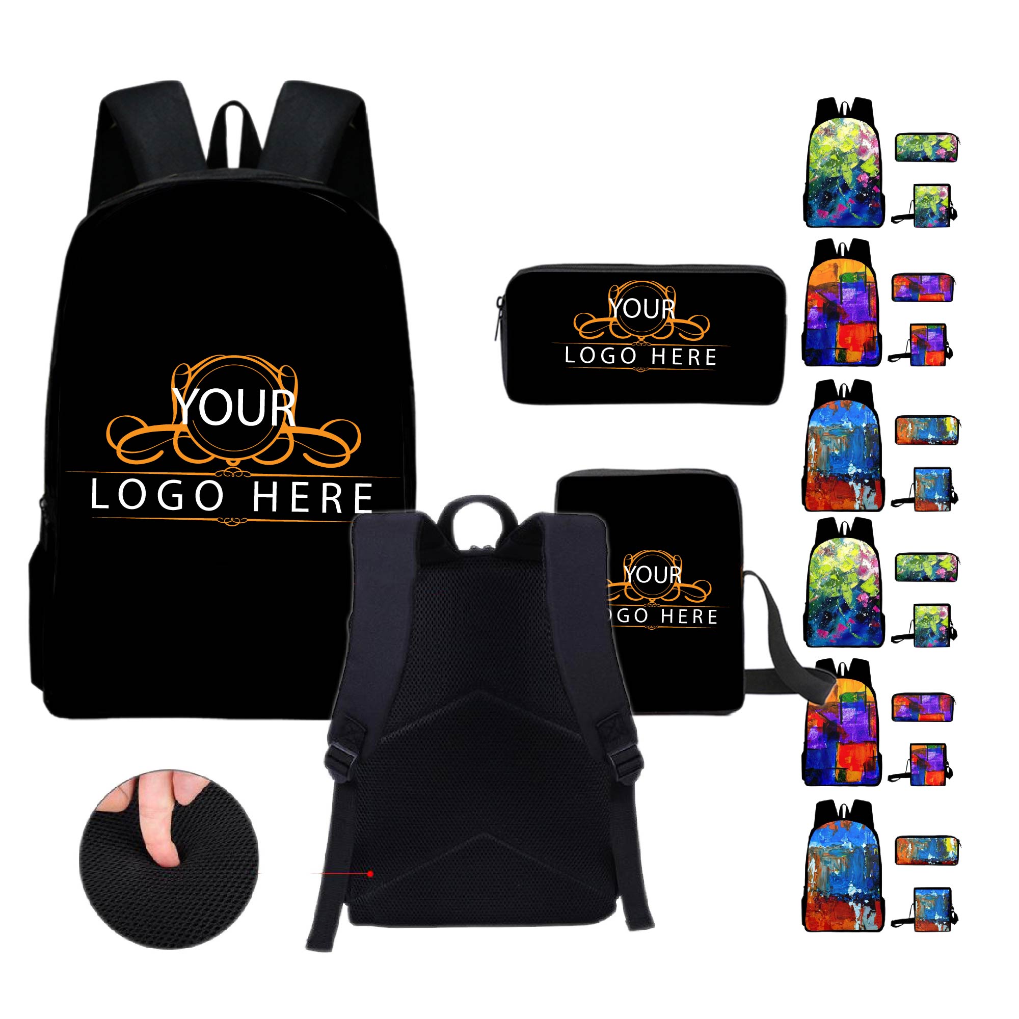 Full Color 3-in-1 School Backpacks 1