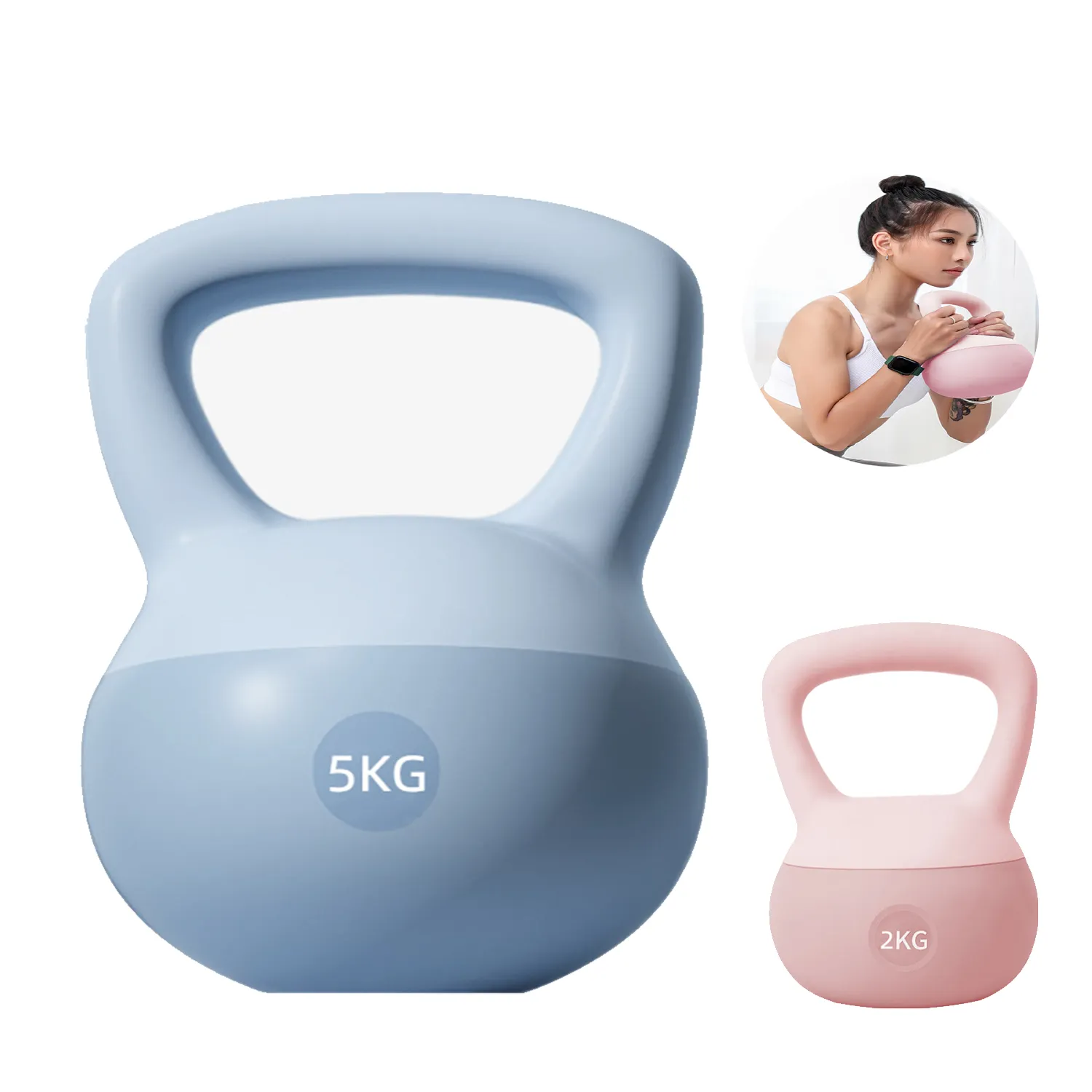 9lb PVC Fitness Soft Kettlebell 1