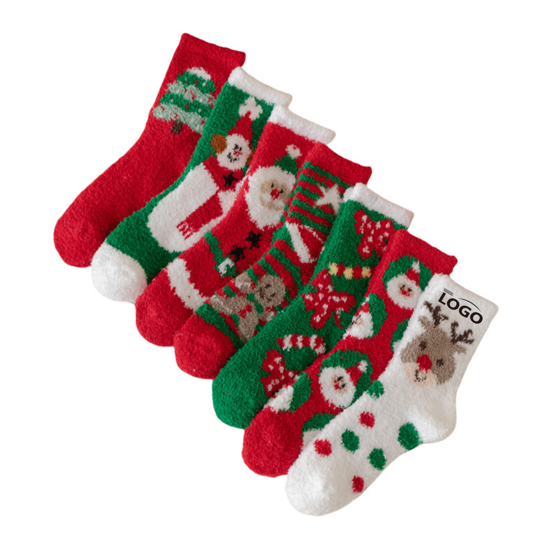 Christmas Socks Fuzzy Feet Socks 3