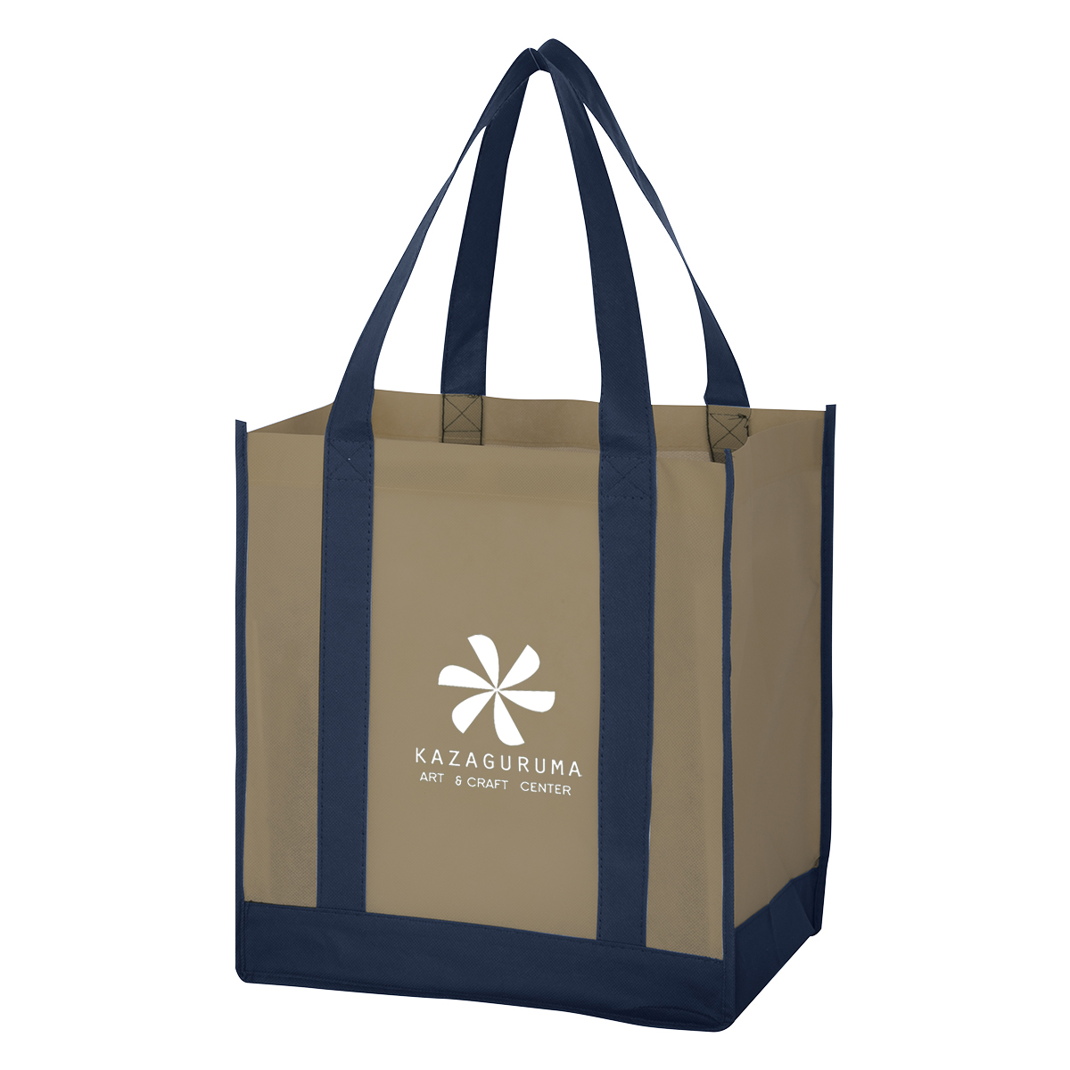 Non-Woven Two-Tone Shopper Tote Bag 18