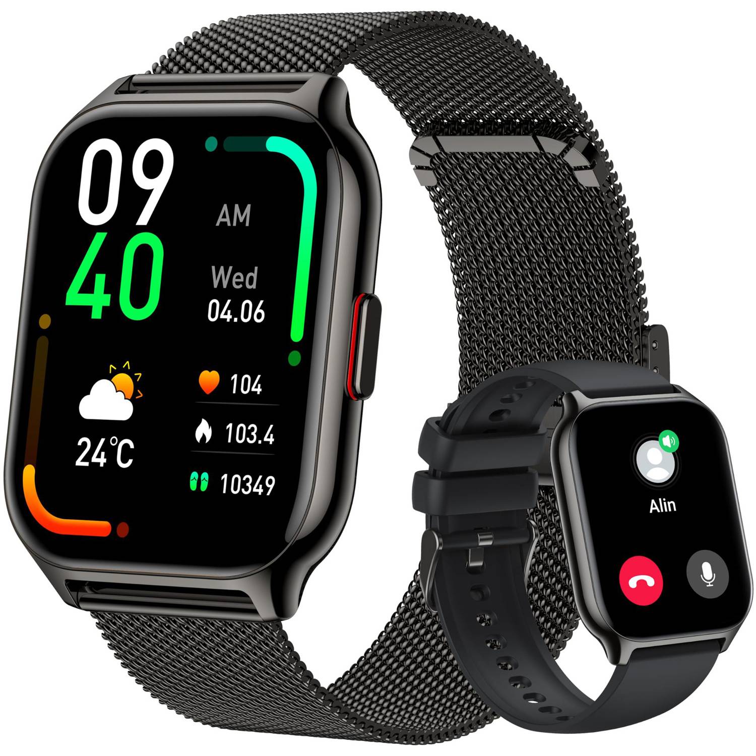 HD Screen Heart Rate Tracker Waterproof Sport Smartwatch 3