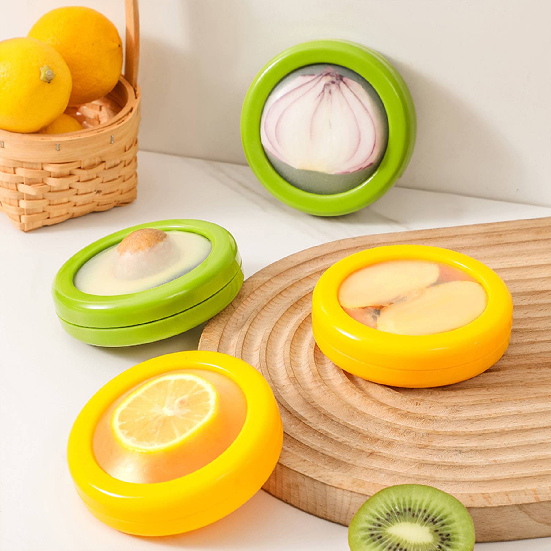 Silicone Separate storage boxes for vegetables and fruits 6