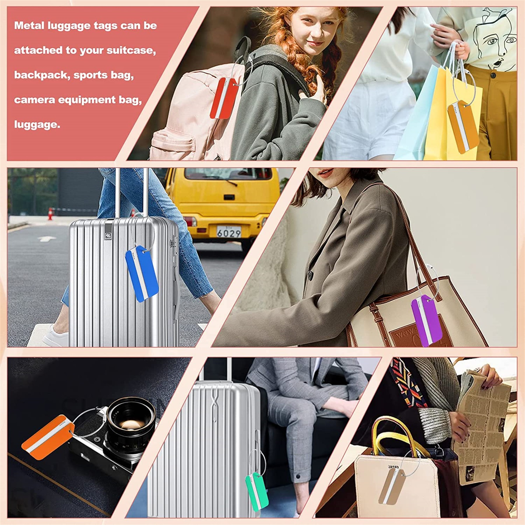 Aluminum Luggage Tag 3