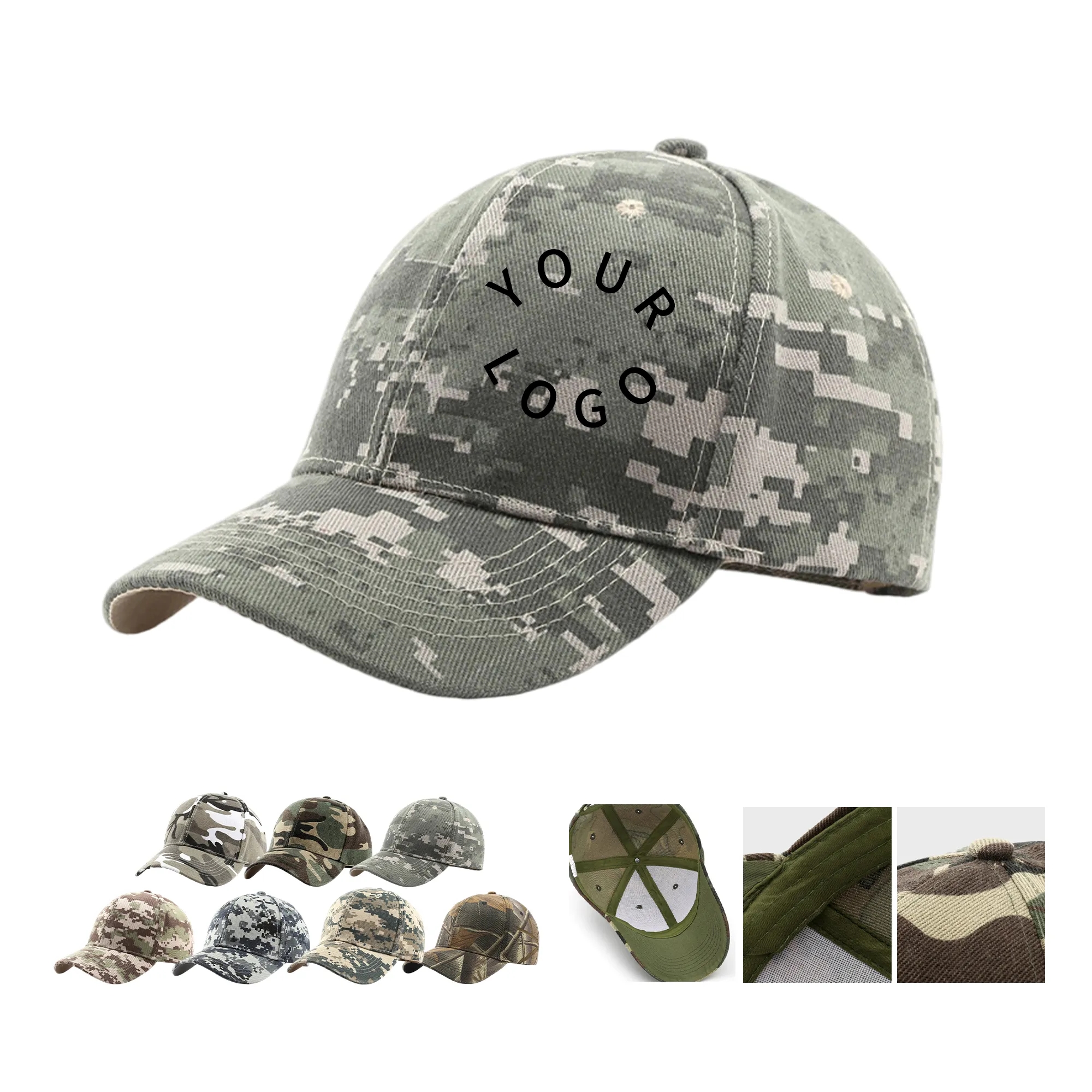 Baseball Cap Camouflage Cotton 7