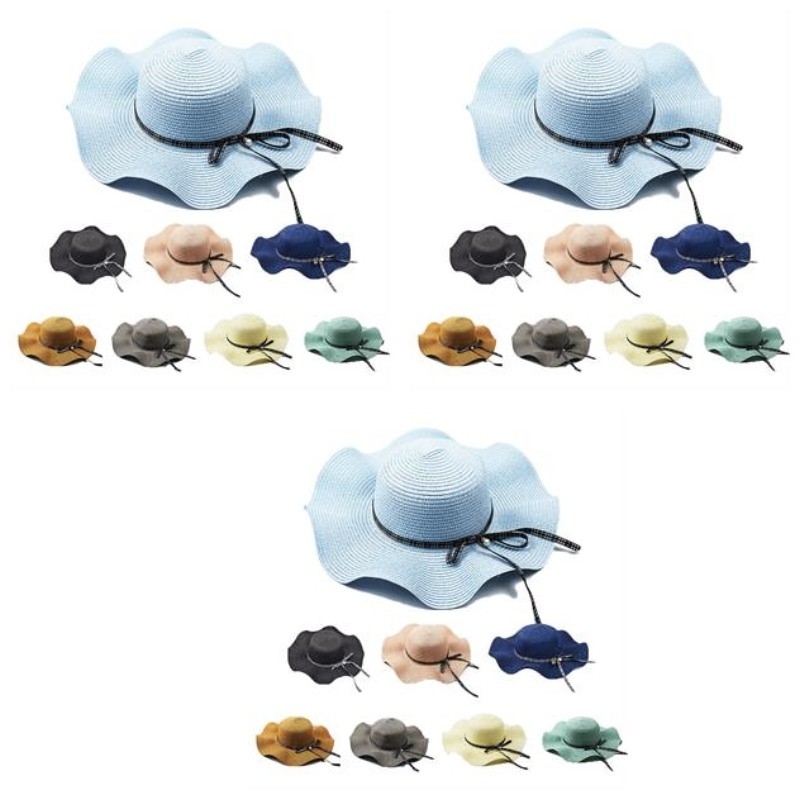 Women Straw Summer Wide Brim Sun Hat