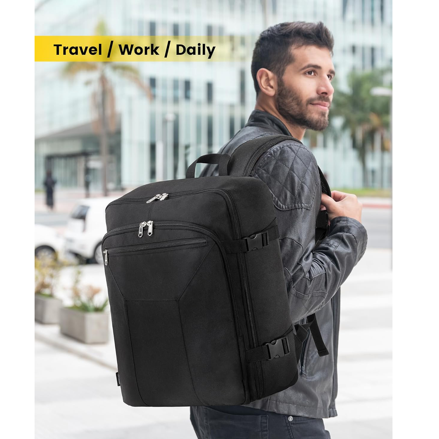 Oxford Casual Travel Backpack With Shoe Compartment 3