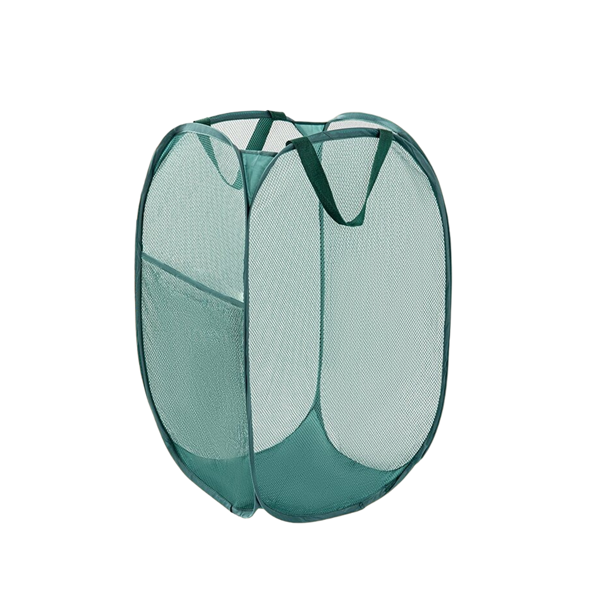 Foldable Mesh Laundry Hamper With Dual Handle 4