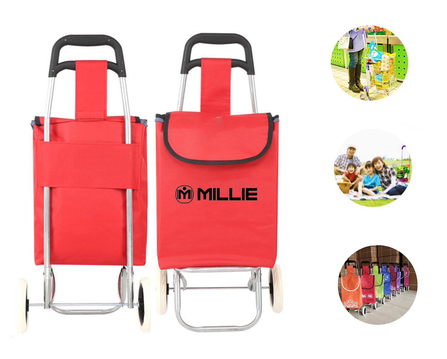 Folding Trolley Shopping Cart 1