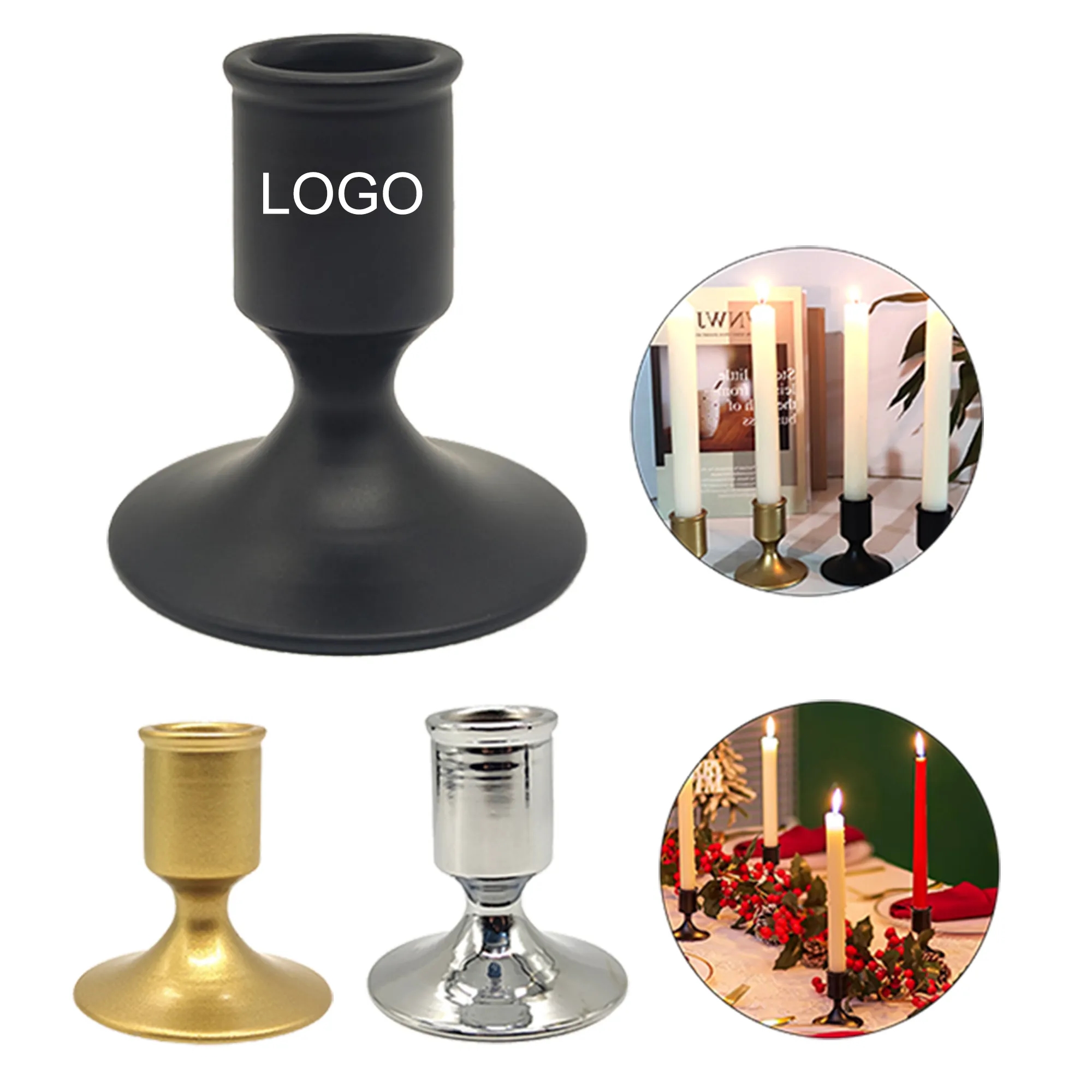 Decorative metal candleholder 2