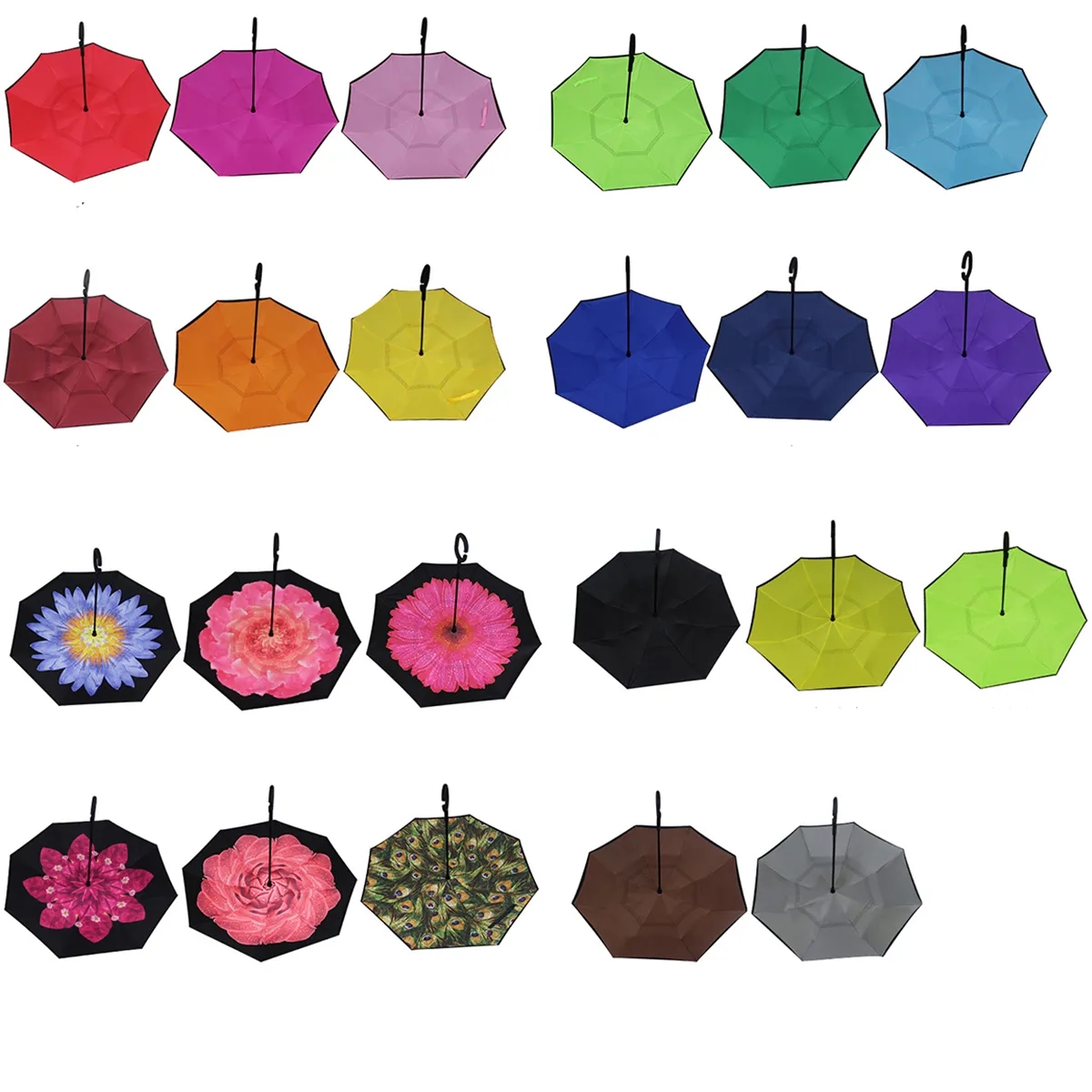 Custom 23 Inch Automatic Inverted Umbrella 4