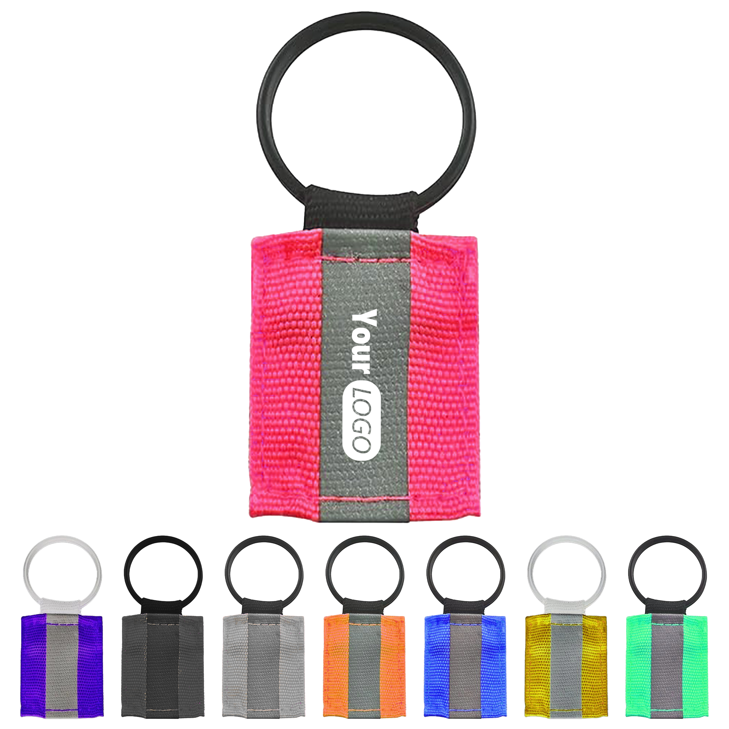 Nylon High-Visibility Reflective Keychain For Everyday Safety 2