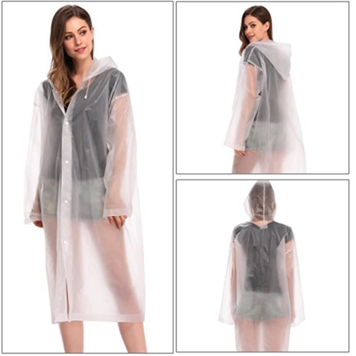 Reusable EVA Raincoat Poncho 5