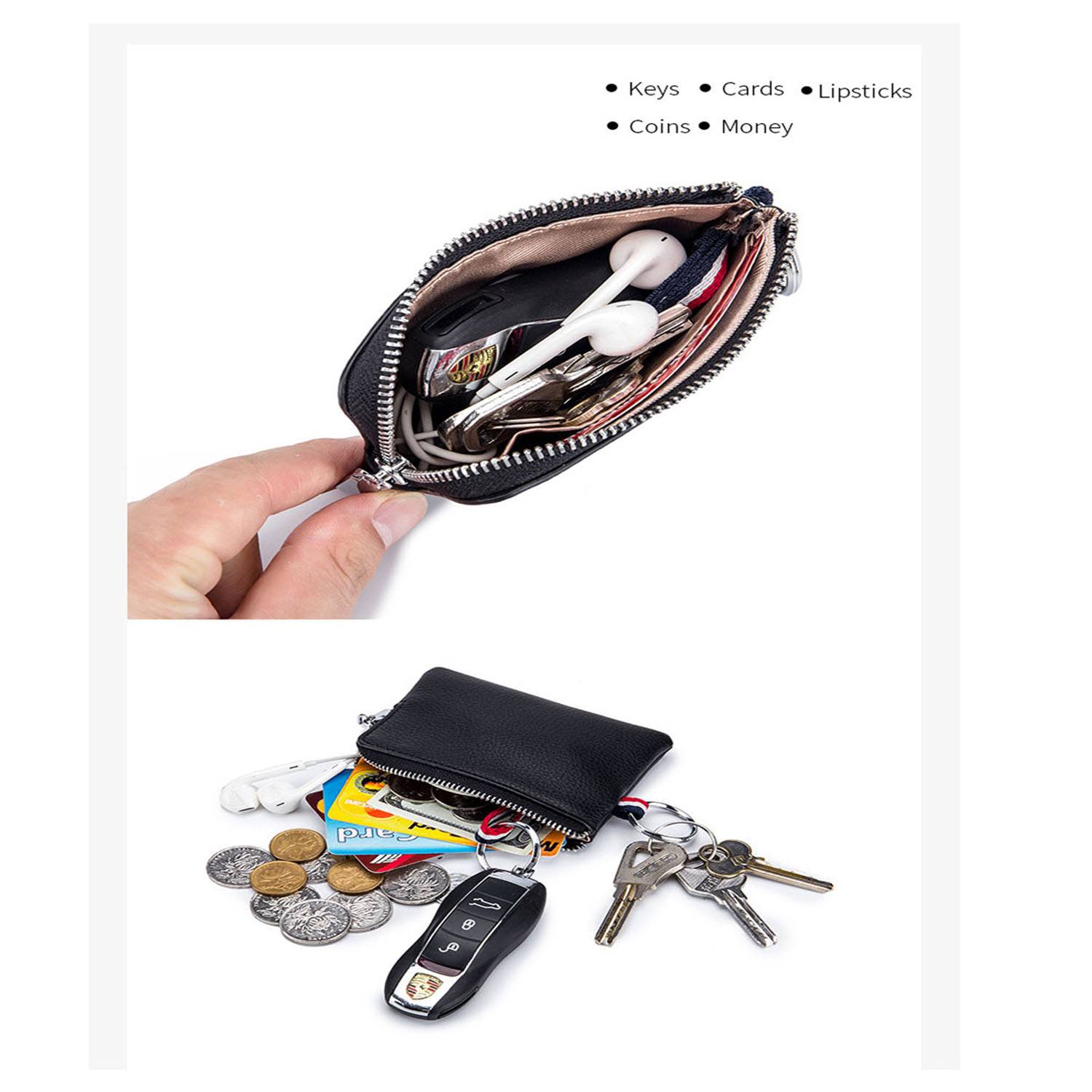 Genuine Leather Coin Wallet 4
