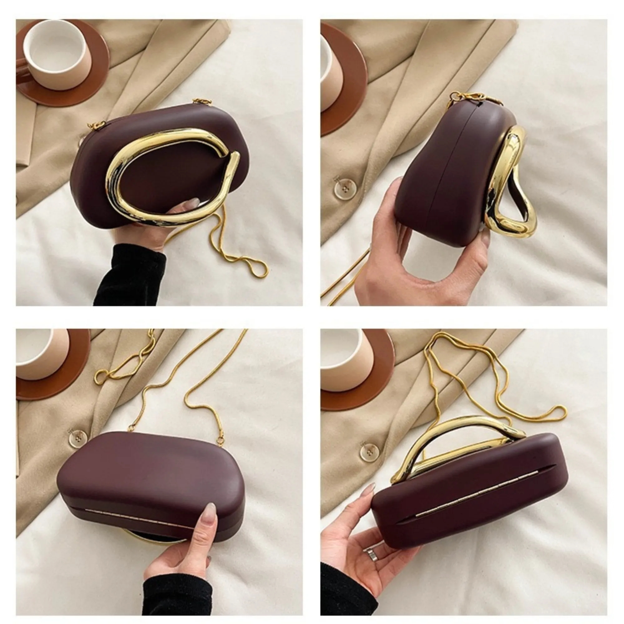 Carrying a metal handle with a single-shoulder crossbody 5