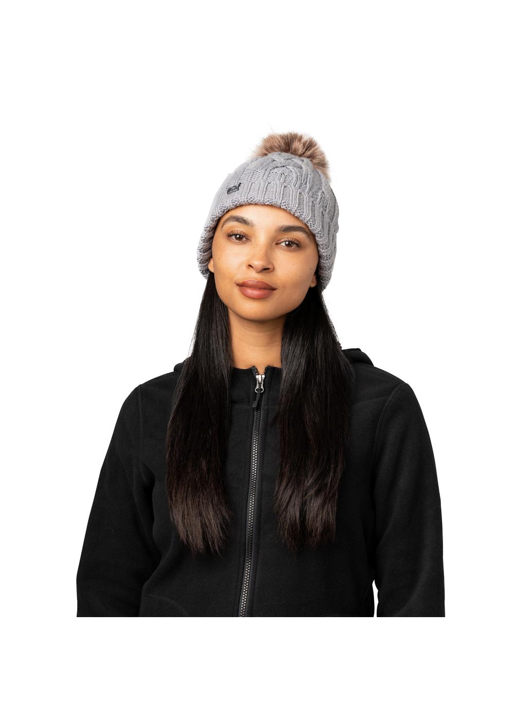 Storm Creek Women's Show Off Cable Knit Pom Hat 3