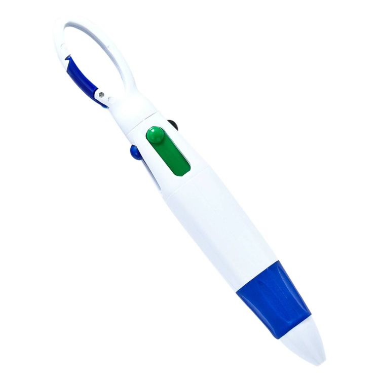 4 Color Pen w/Carabiner 2