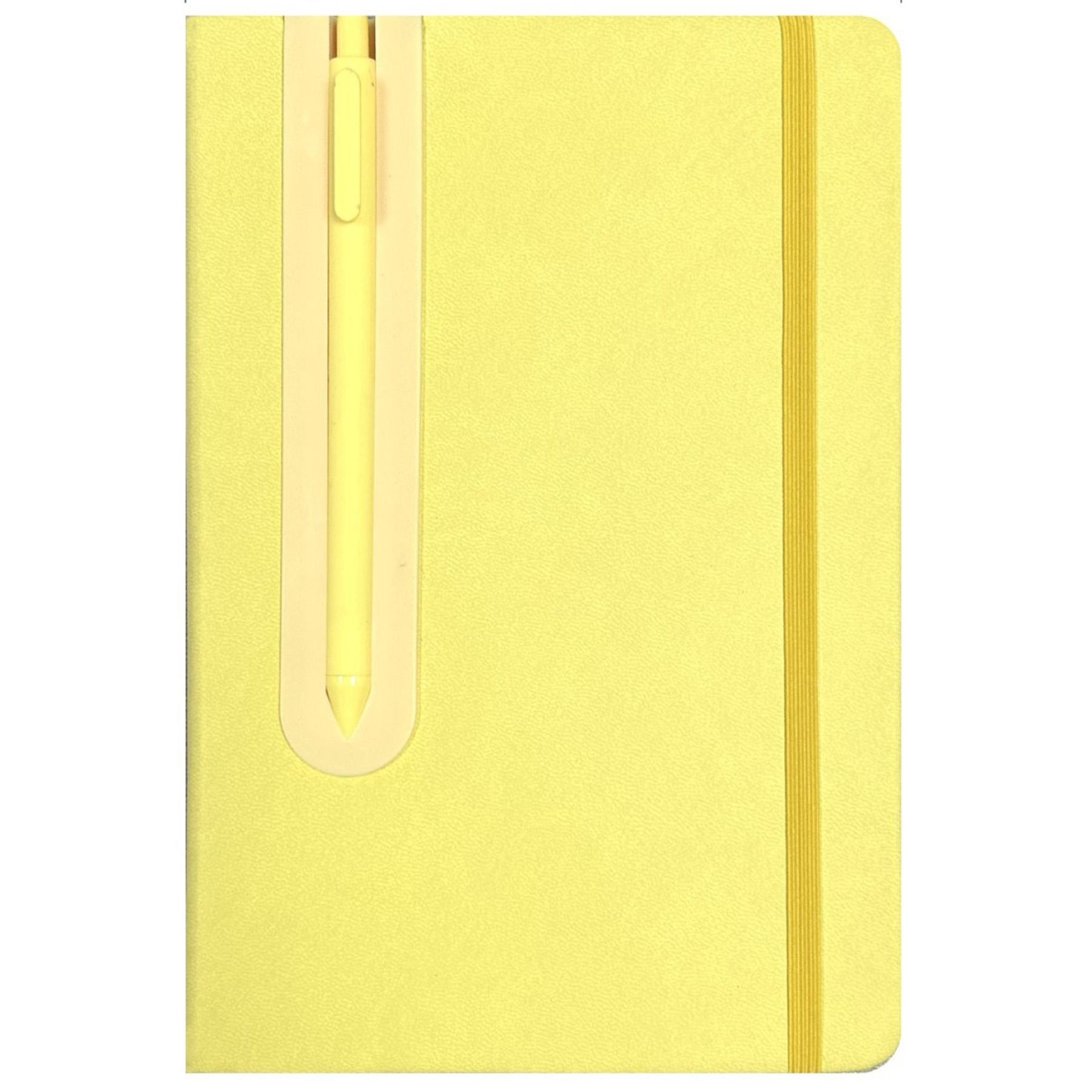 A5 Ruled Leather Diary With Built In Ballpoint Pen 9