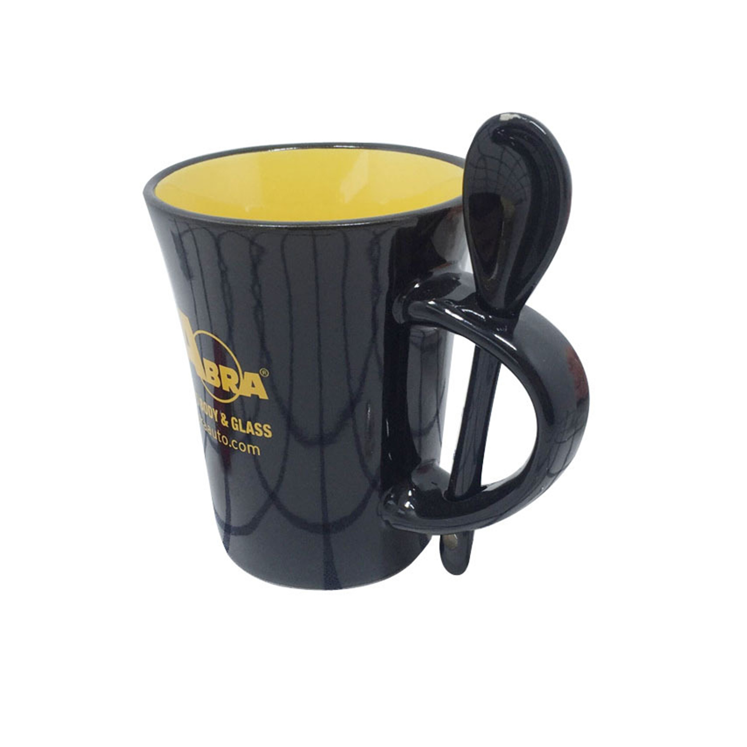 Customizable Ceramic Mug W/ Spooner 4