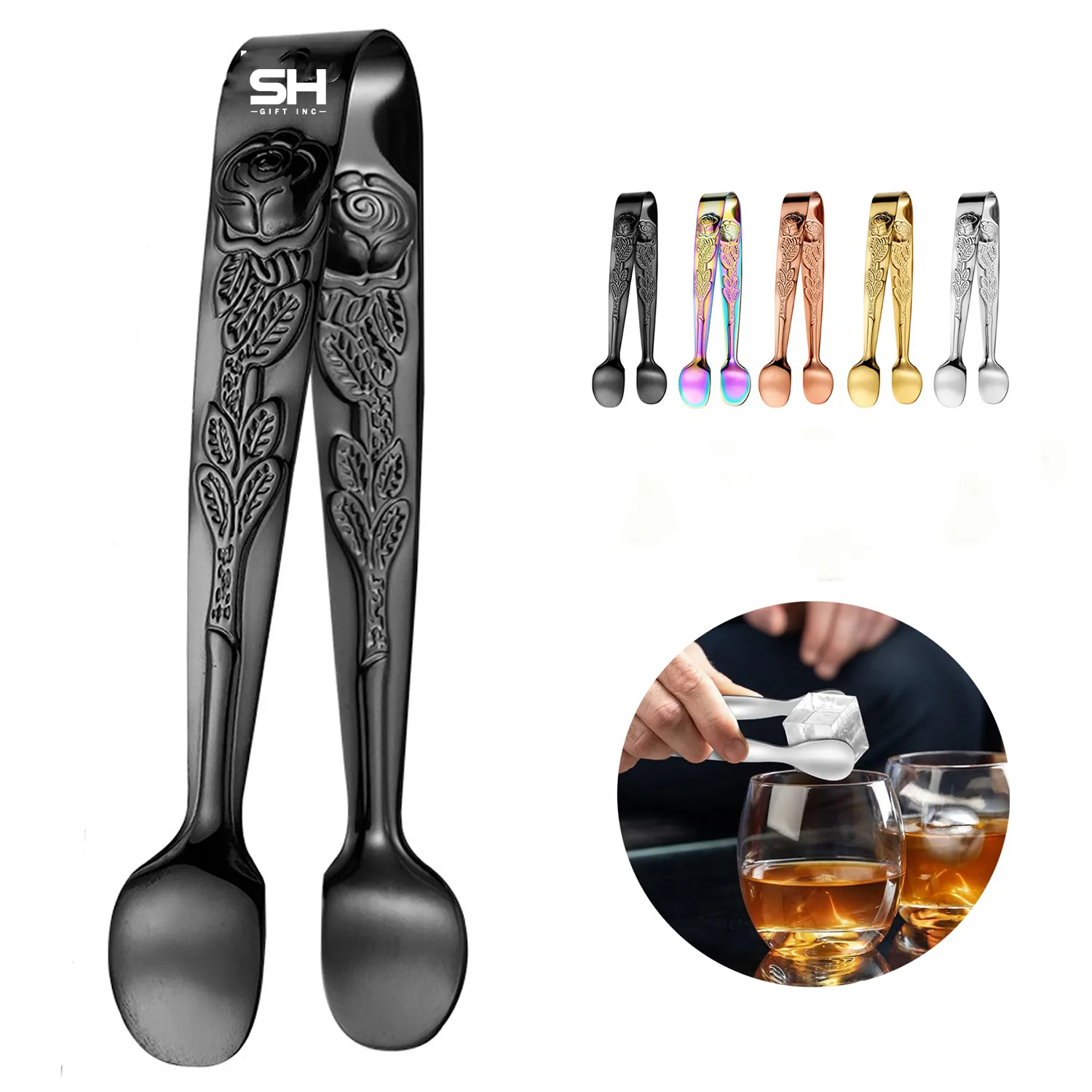 Premium Stainless Steel Ice Tongs 5
