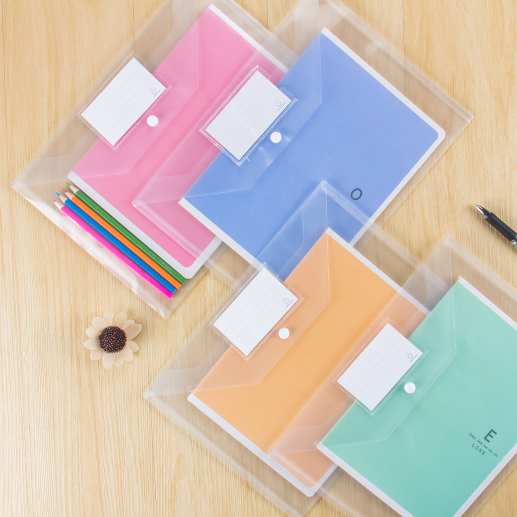 Document Envelope Pouch W/ Label Pocket 2