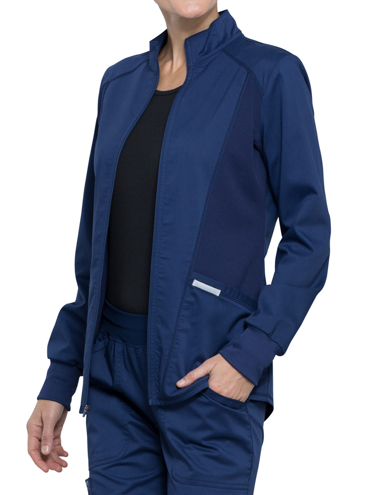 Cherokee - Workwear Revolution - Women's 2-Pocket Zip Front Jacket 11