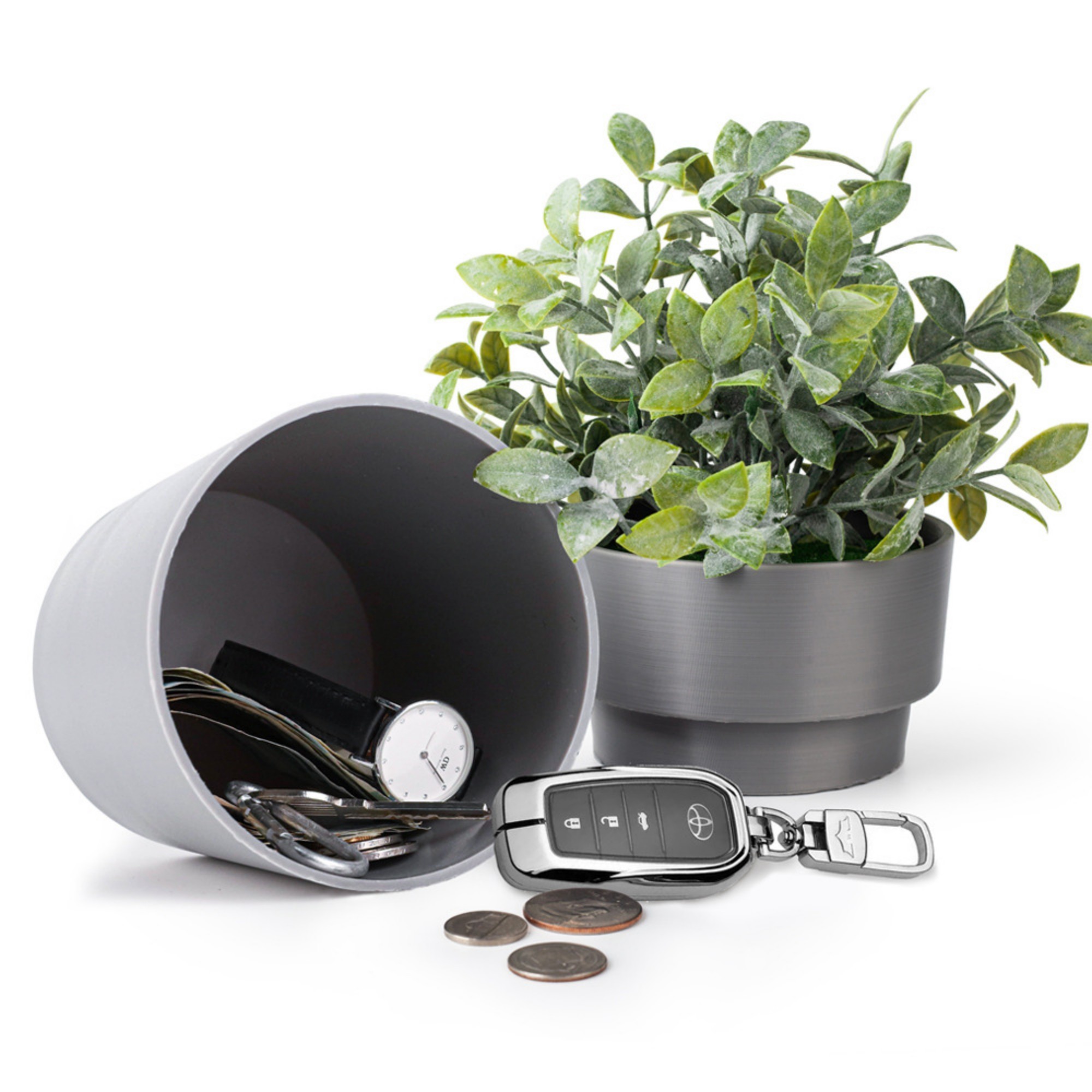 Floral Pot Secret Money Box Without Flower 7