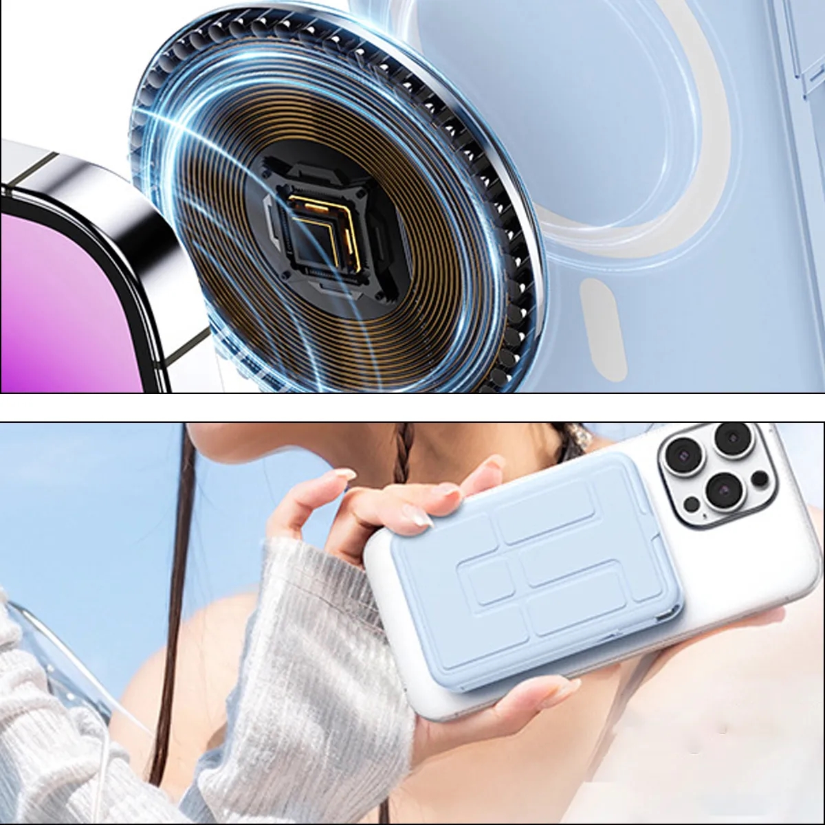 Magnetic Wireless Power Bank 10000 mAh with Stand 4
