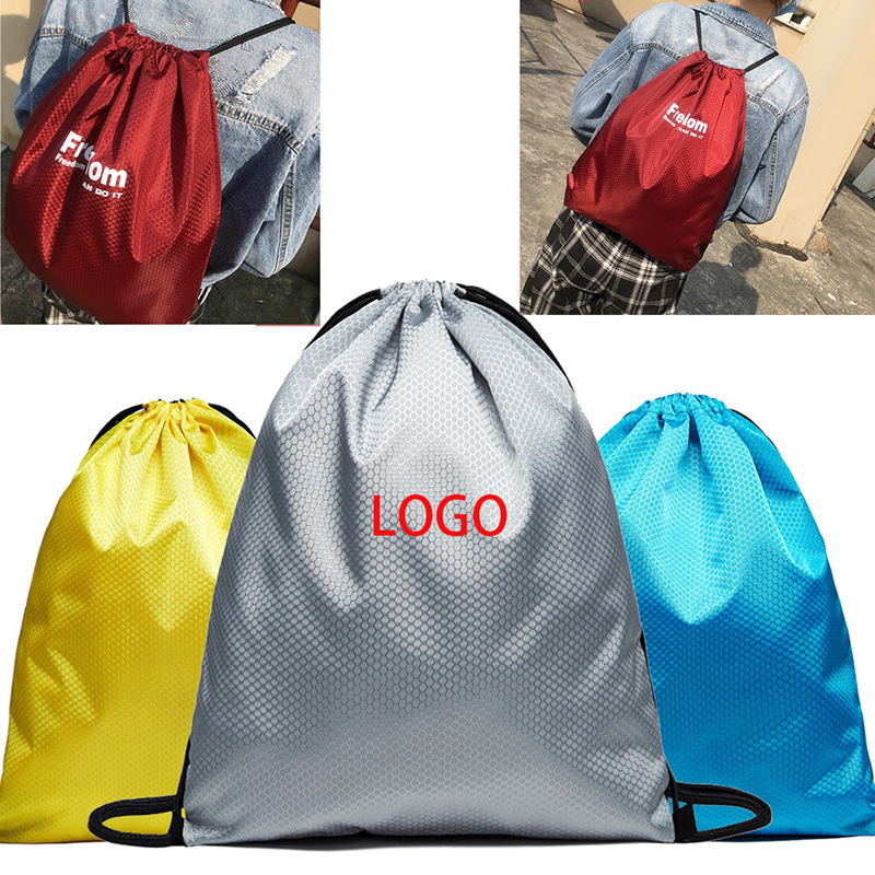 600D Football Material Drawstring Sports Bag 2