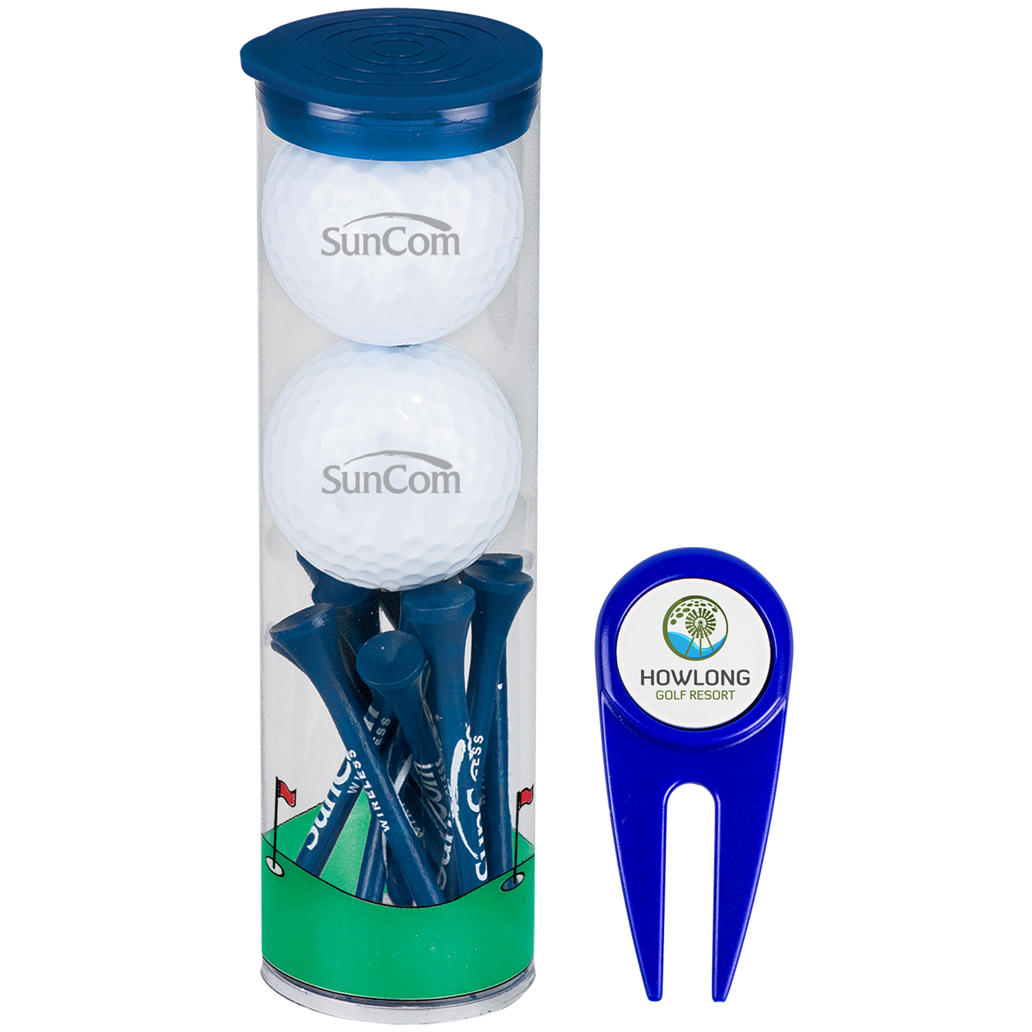Wilson Ultra 2-Golf Ball Tube with Divot Tool and Tees 1