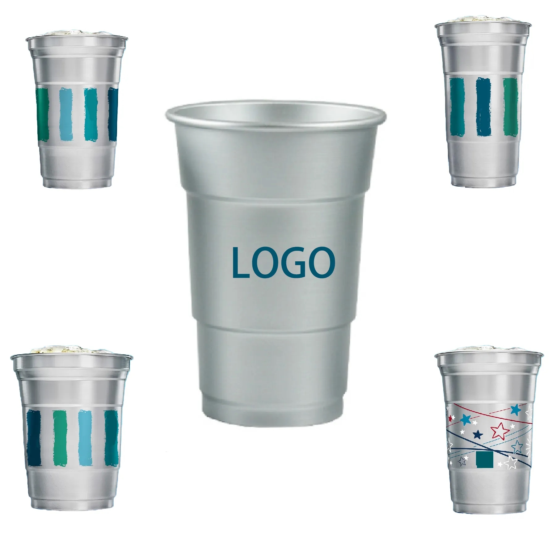Color Changing Aluminum Beer Cup. 4