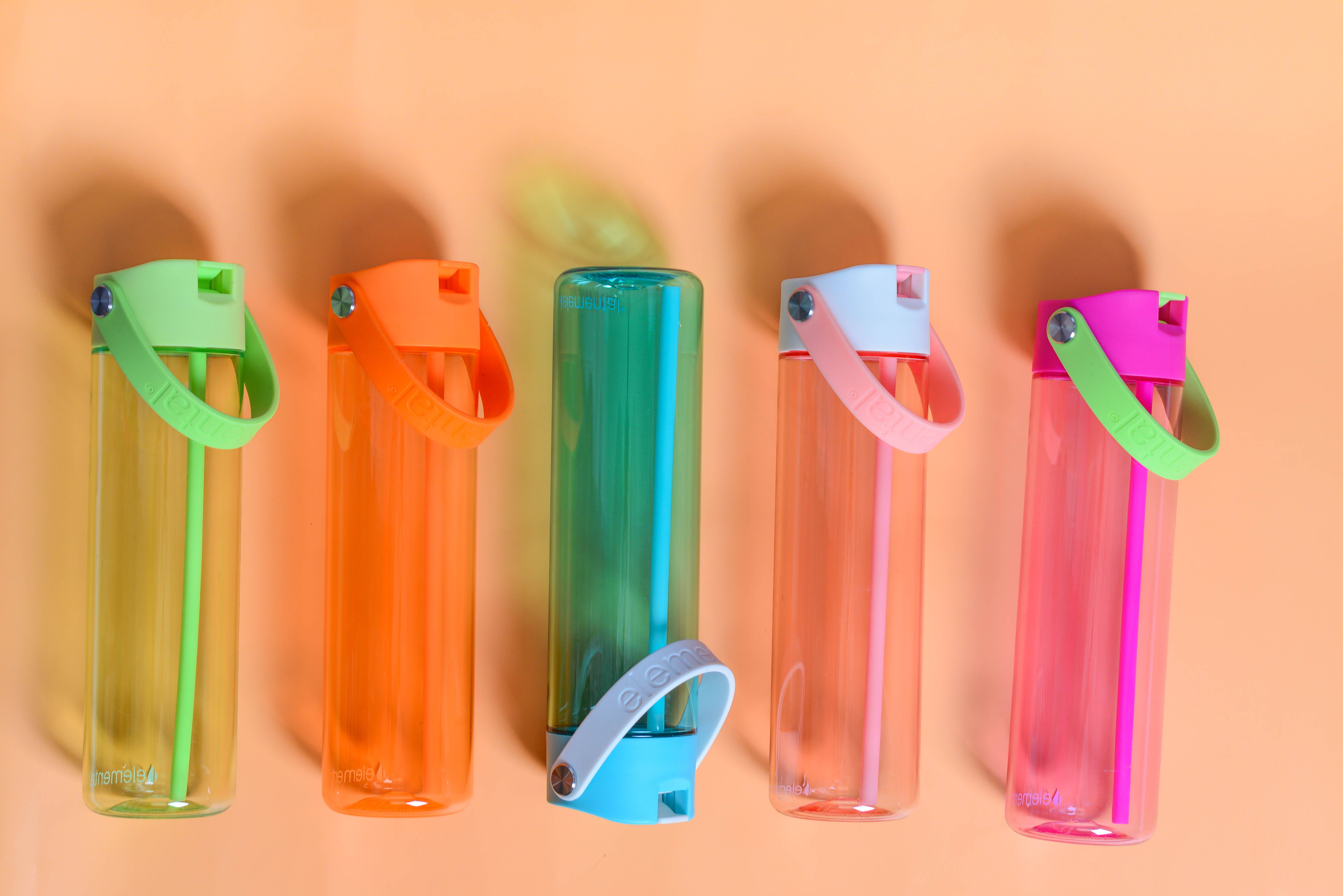 Elemental® Splash 26oz Tritan Water Bottle - with Drinking Spout and Straw 16