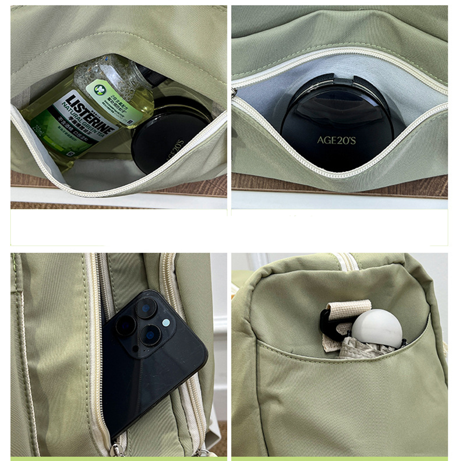 Crossbody Polyester Duffel Bag w/ Shoe Compartment 8