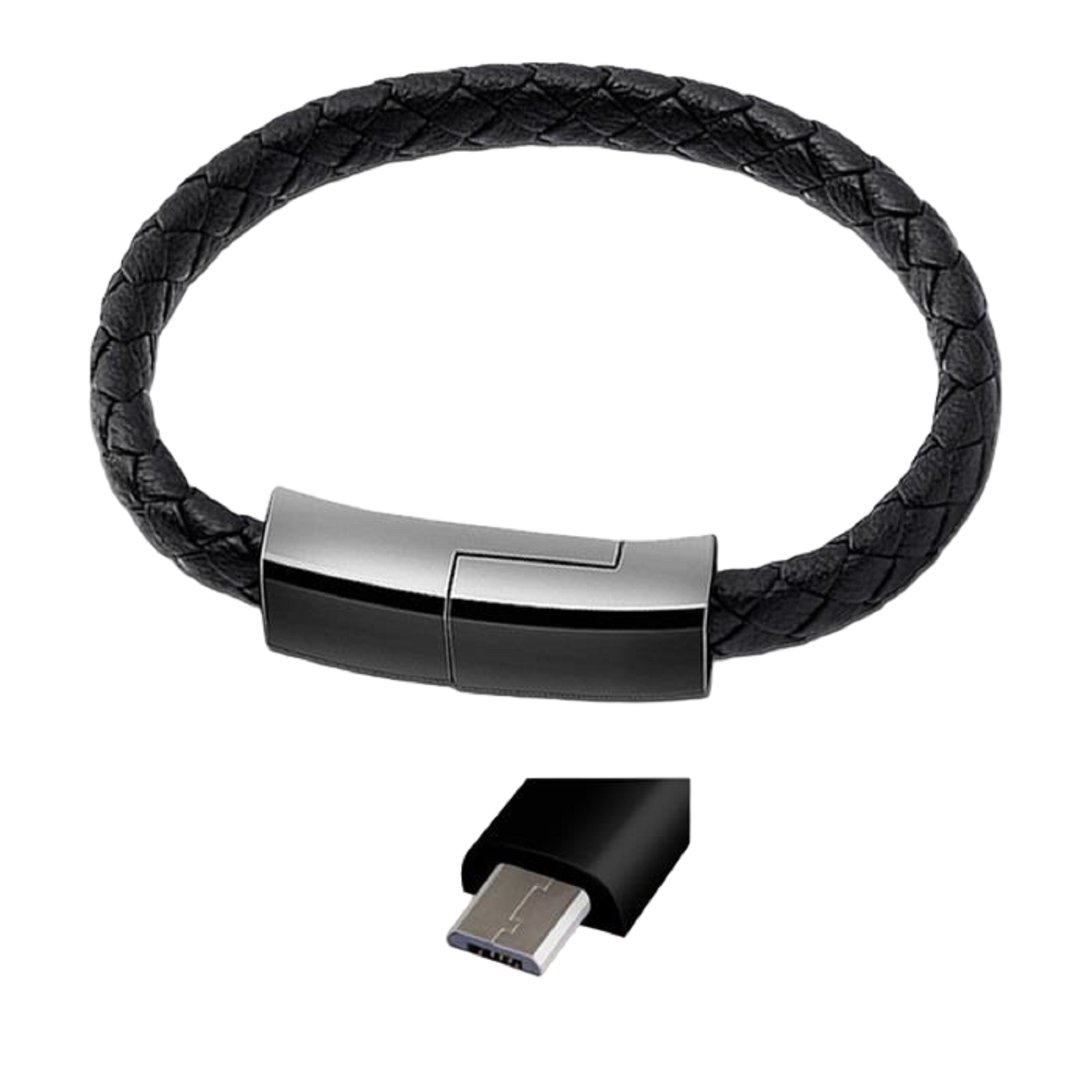 Micro USB Leather Bracelet Fast Charging Cable 2