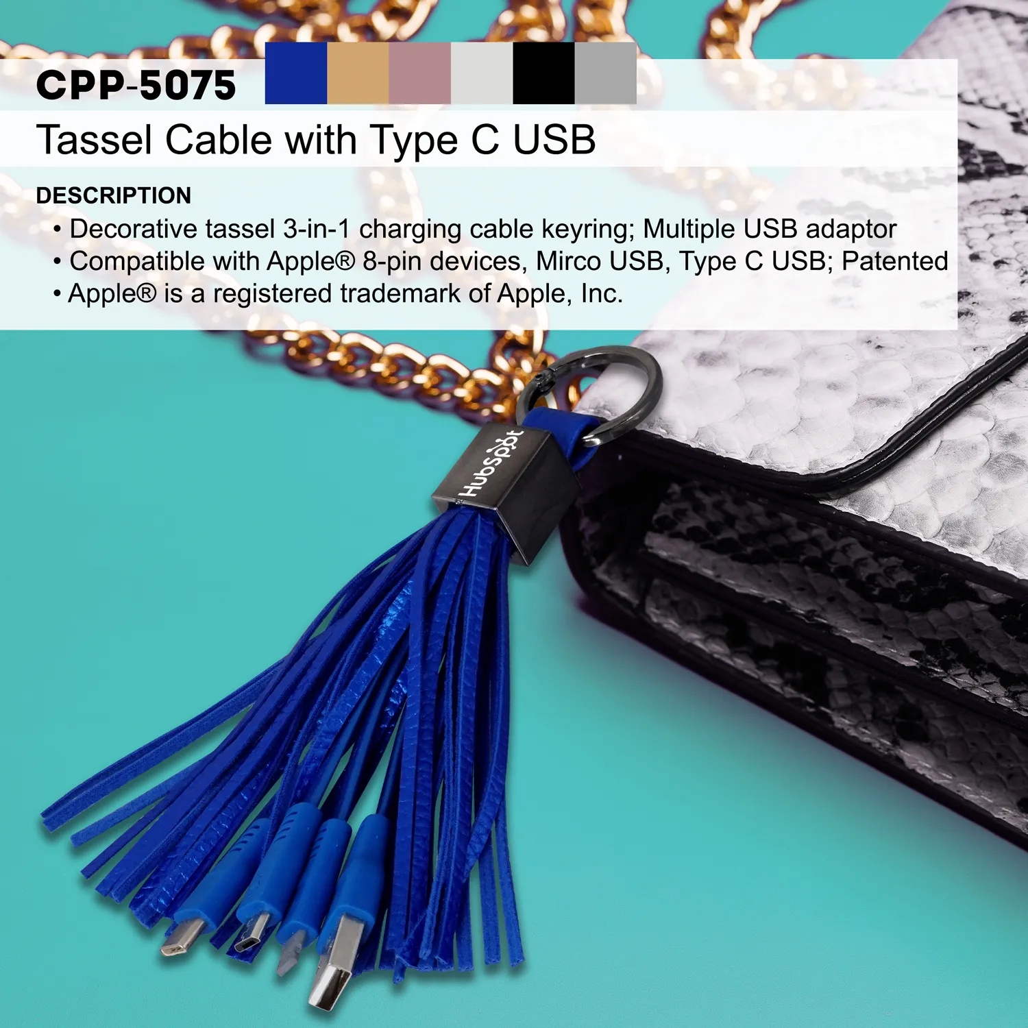 TASSEL CABLE WITH TYPE C USB 8