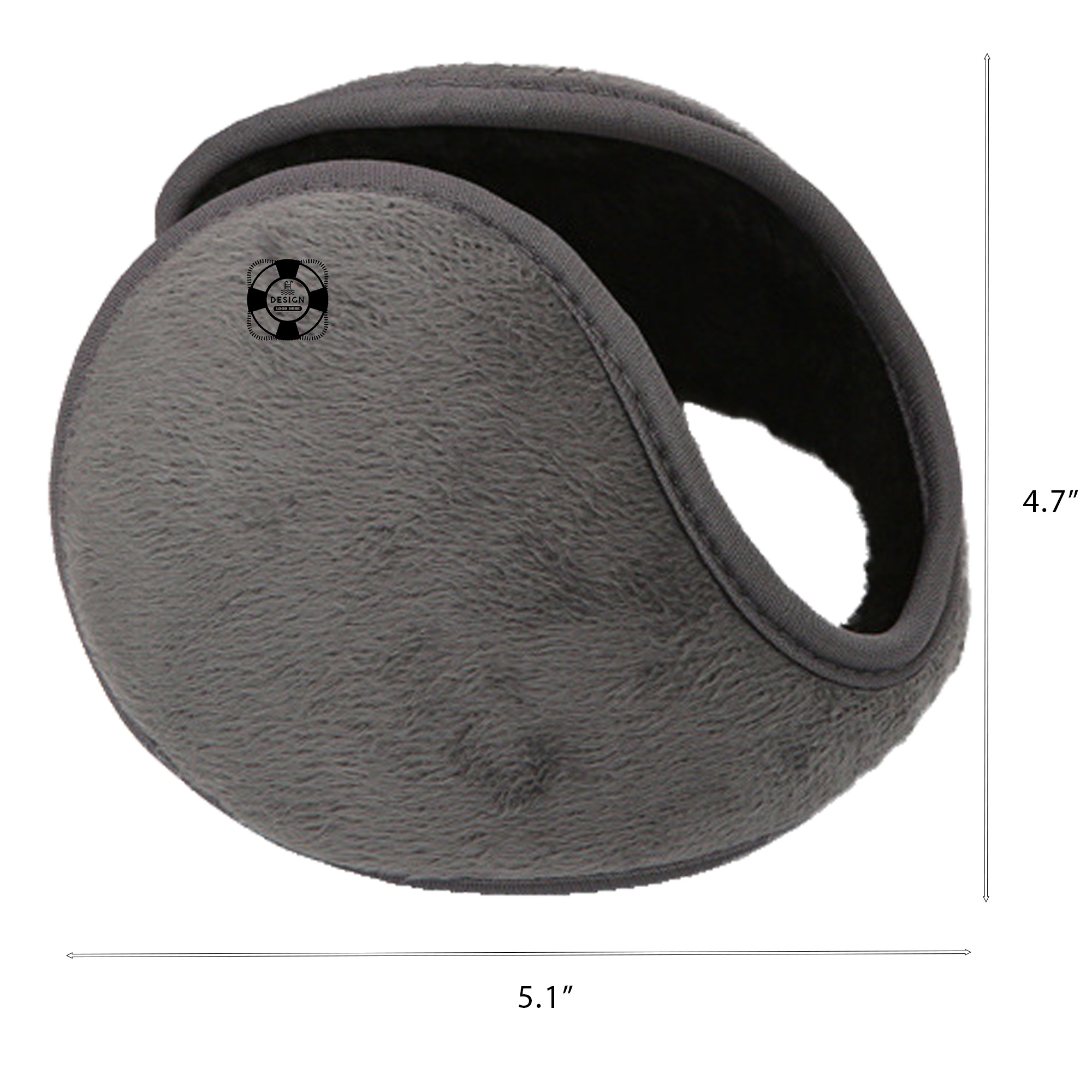 MOQ 50 Warm Thickened Fleece Ear Muffs for Adults Winter Gear 1