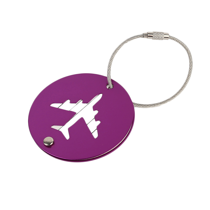 Round Metal Baggage Bag Tags 2