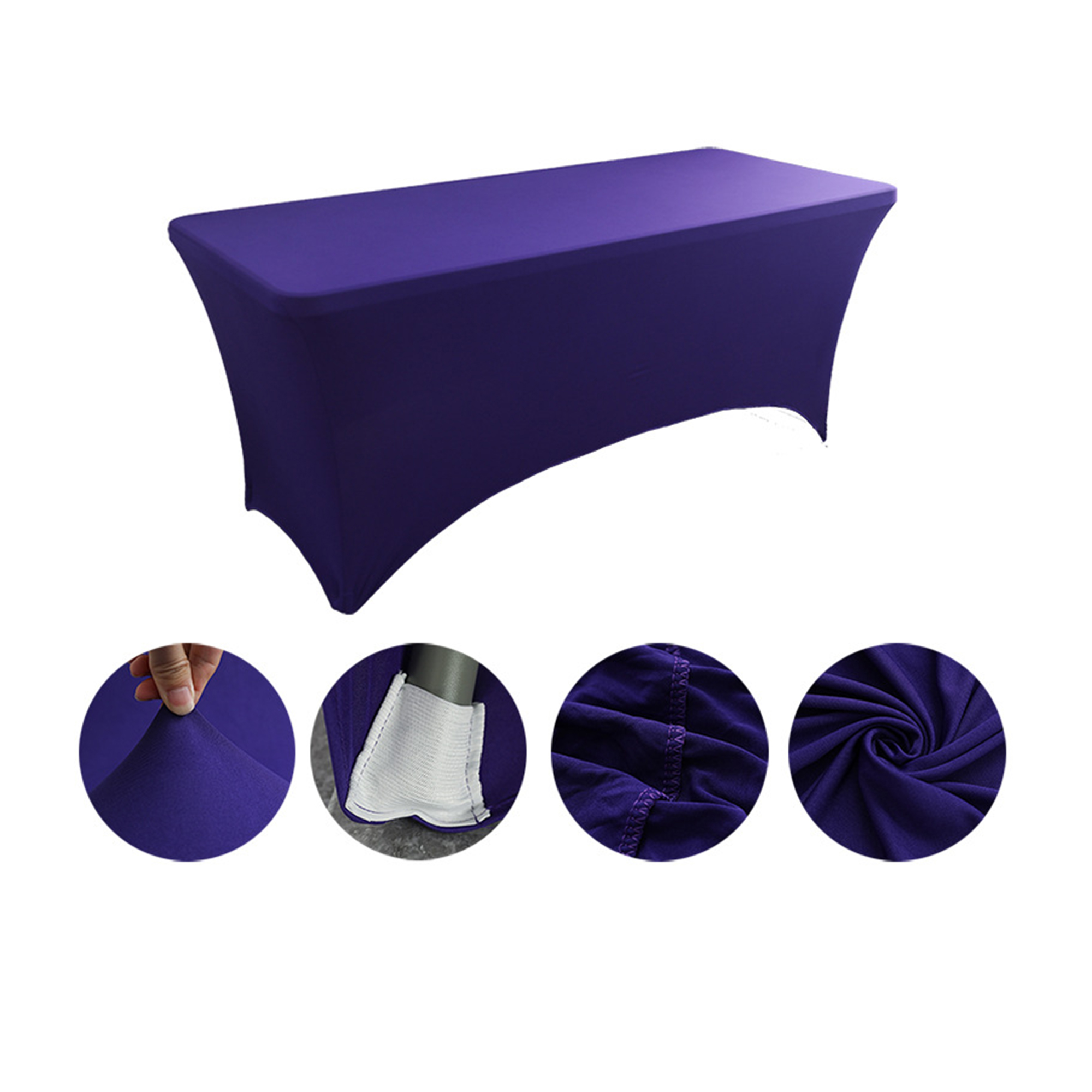 Six Foot Full Color Spandex Fitted Table Cover 19