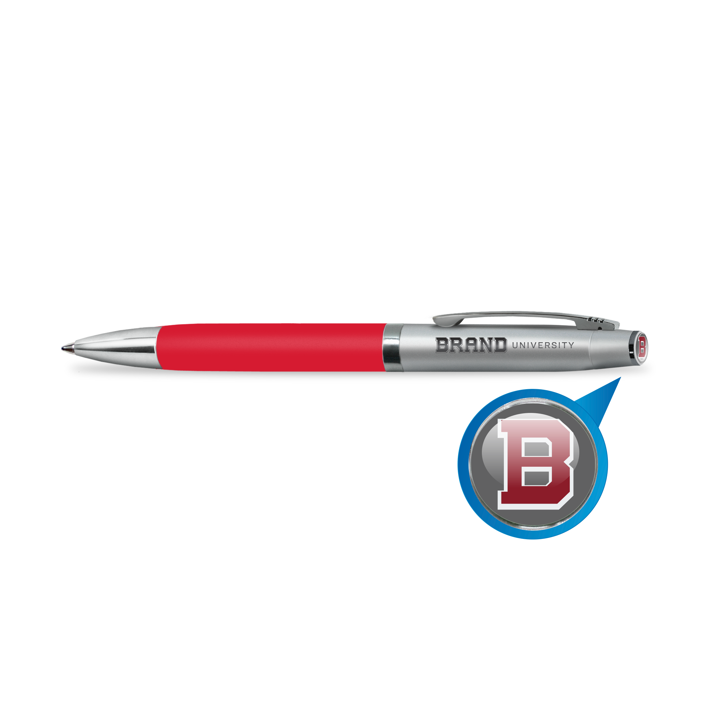 Comfort Grip Logo Top Pen