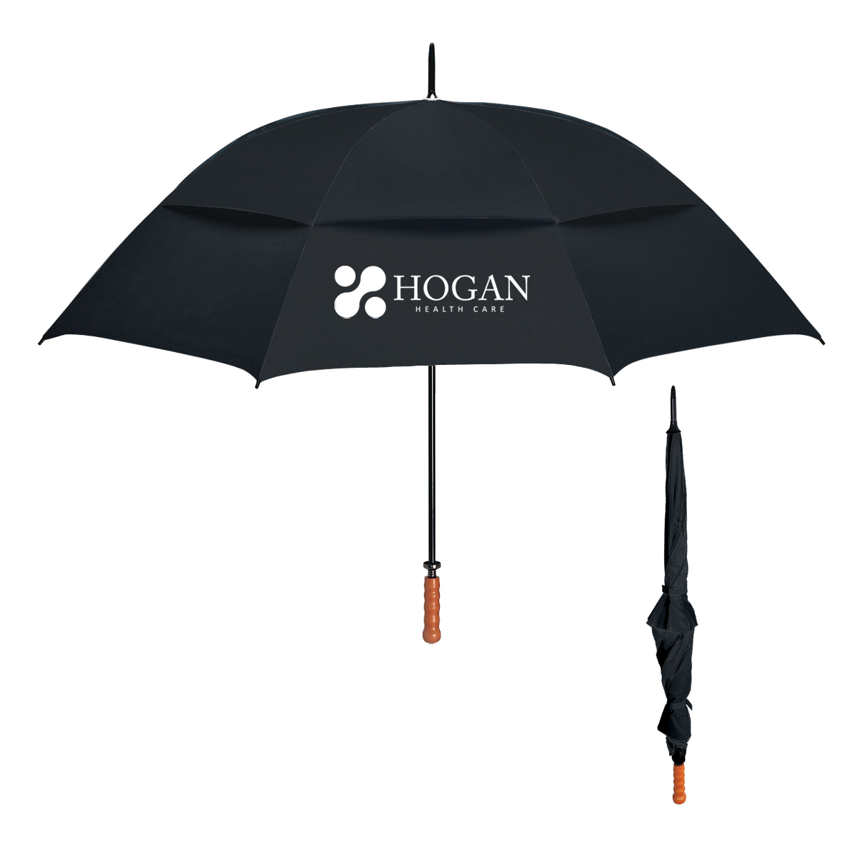 68" Arc Windproof Vented Umbrella 4