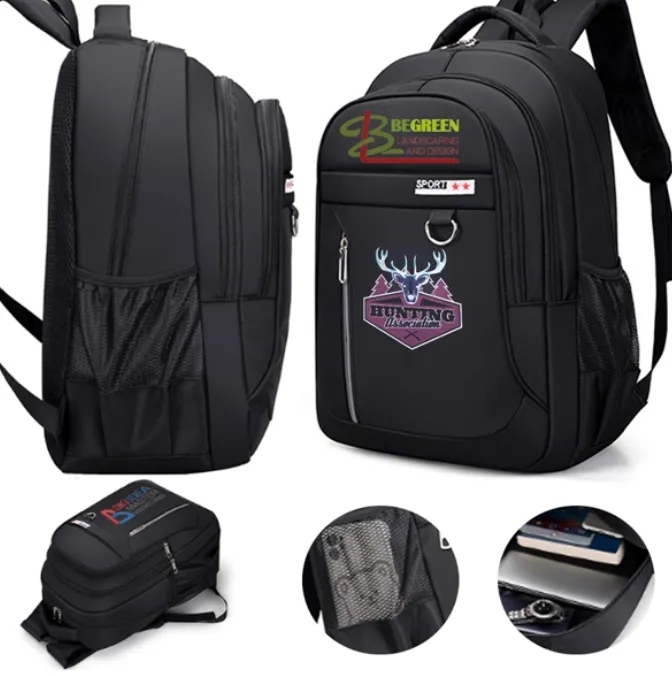 Waterproof PU Leather Laptop Backpack 3