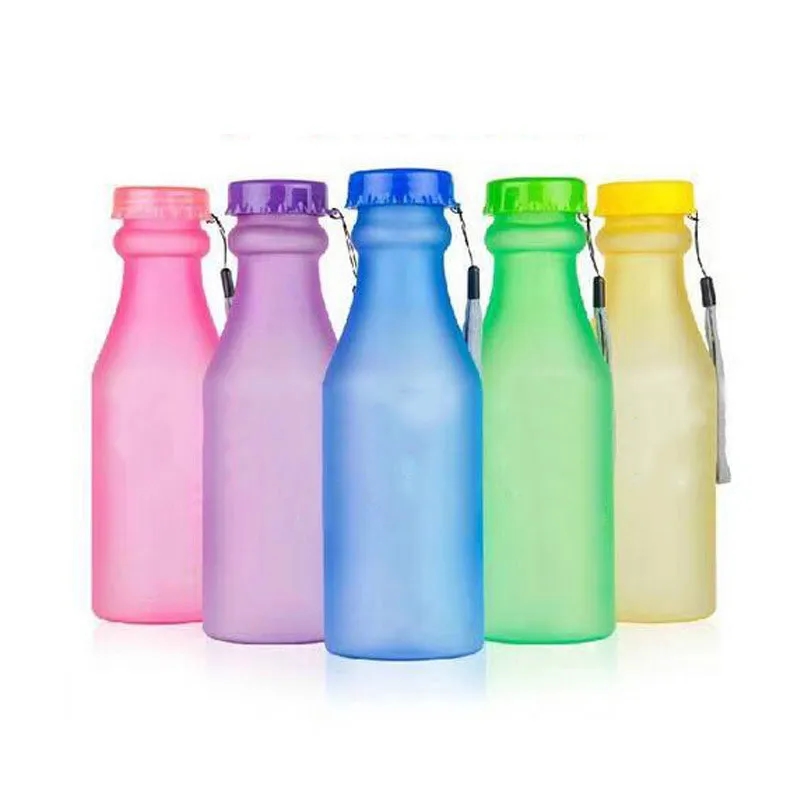 Frosted Soda Bottle Plastic Water Cup 4
